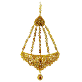 Ruby Radiance : Bridal Ornament with Red Bead - Mojood